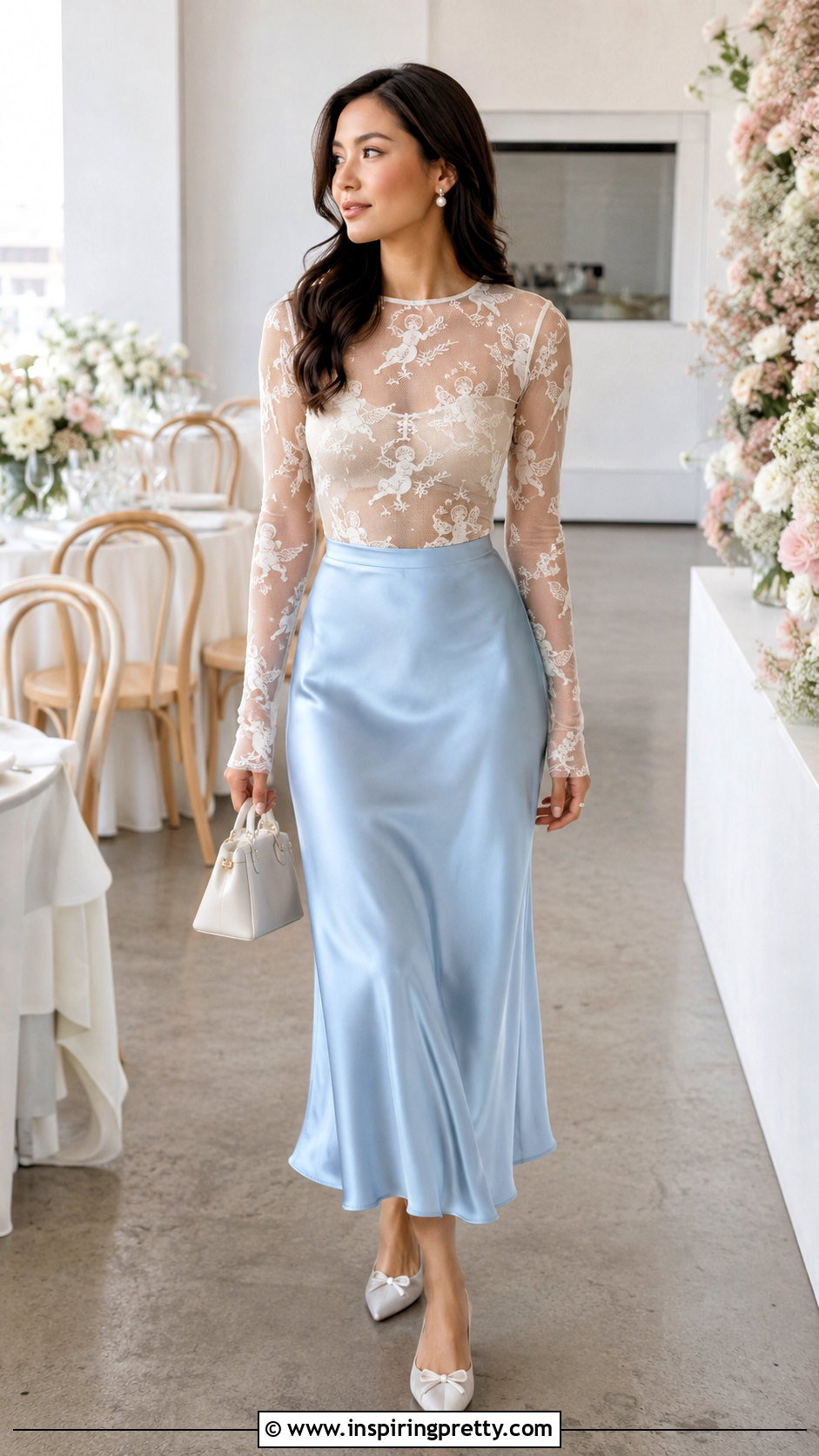 Cherub Mesh Top With Satin Midi Skirt - 20 Cherub Mesh Top outfit ideas