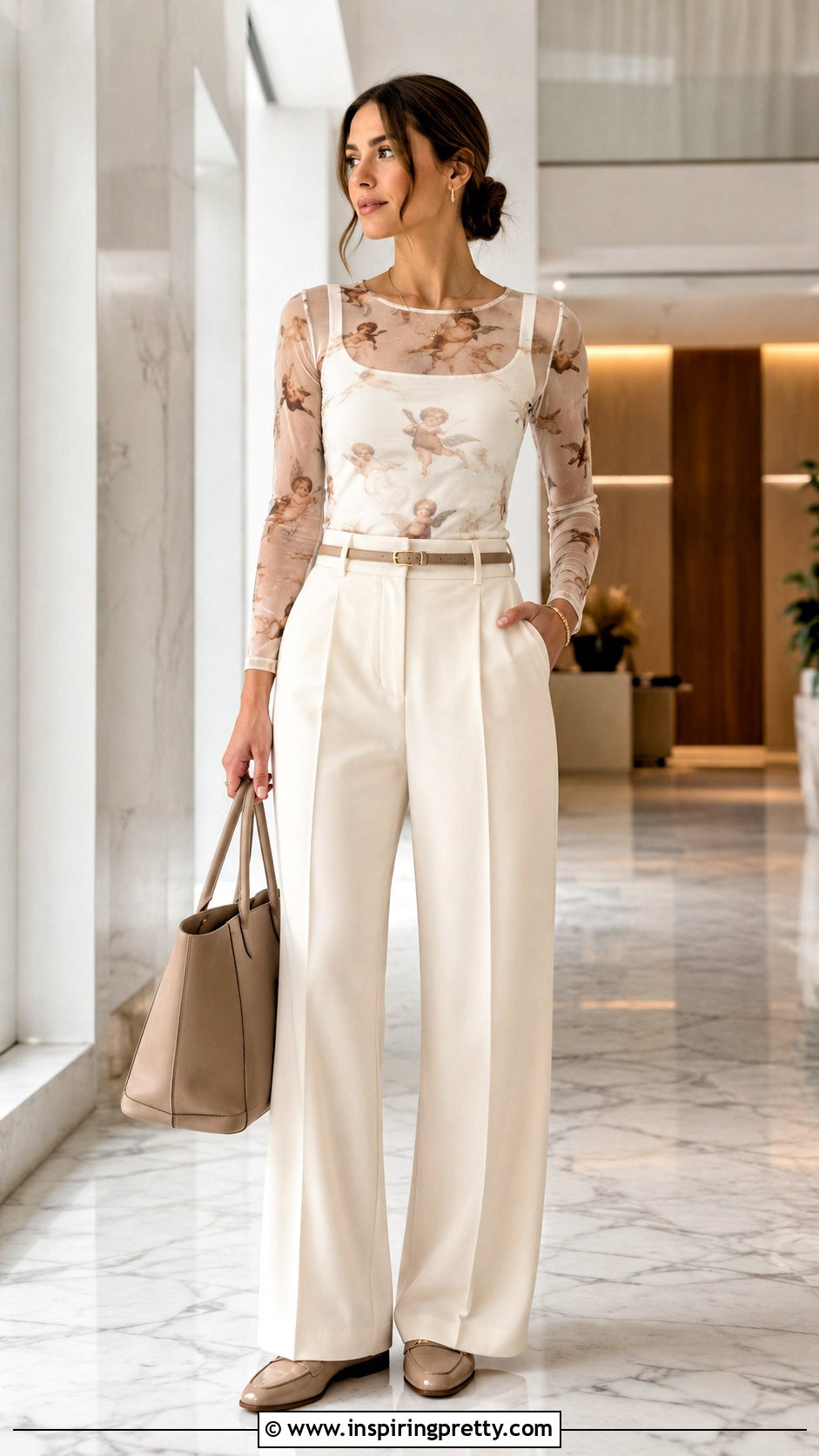 Cherub Mesh Top With Tailored Trousers - 20 Cherub Mesh Top outfit ideas