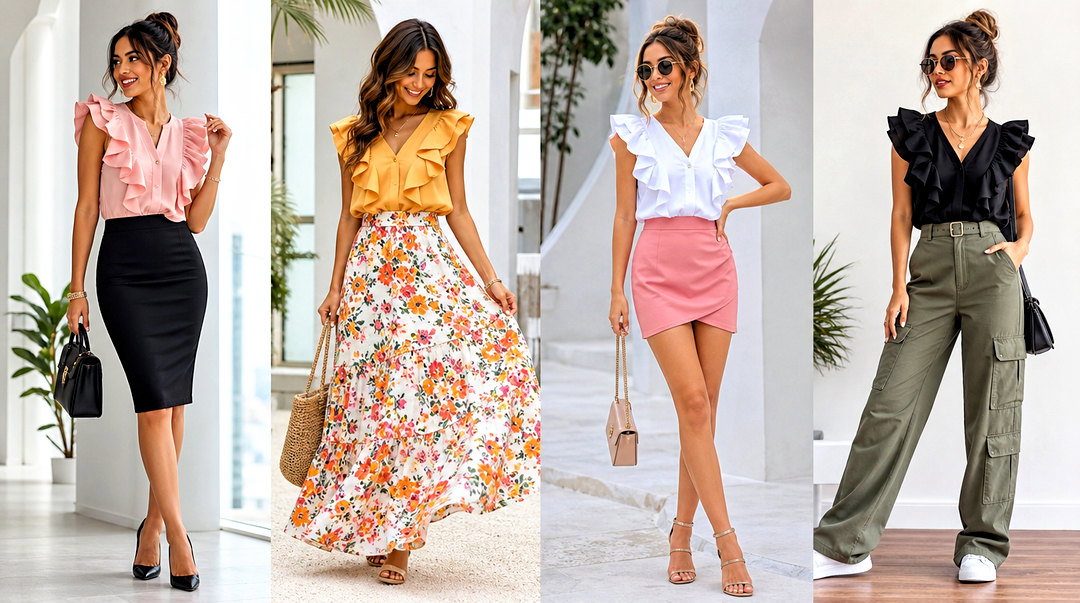 25 Chic Ways What To Wear With A Ruffle Top This Spring
