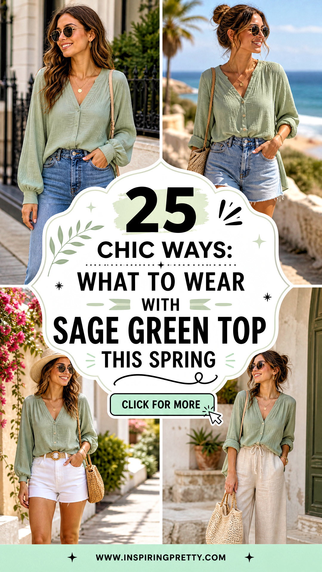 25 Chic Ways What To Wear With Sage Green Top This Spring - 25 Chic Ways: What To Wear With Sage Green Top This Spring