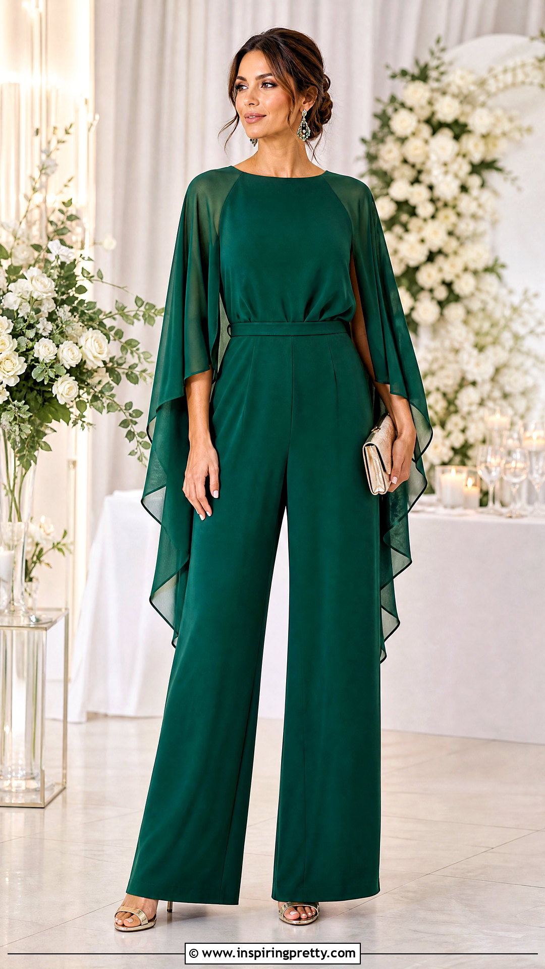 Chiffon Poncho Top With Jumpsuit - 25 Chiffon Poncho Tops outfit ideas