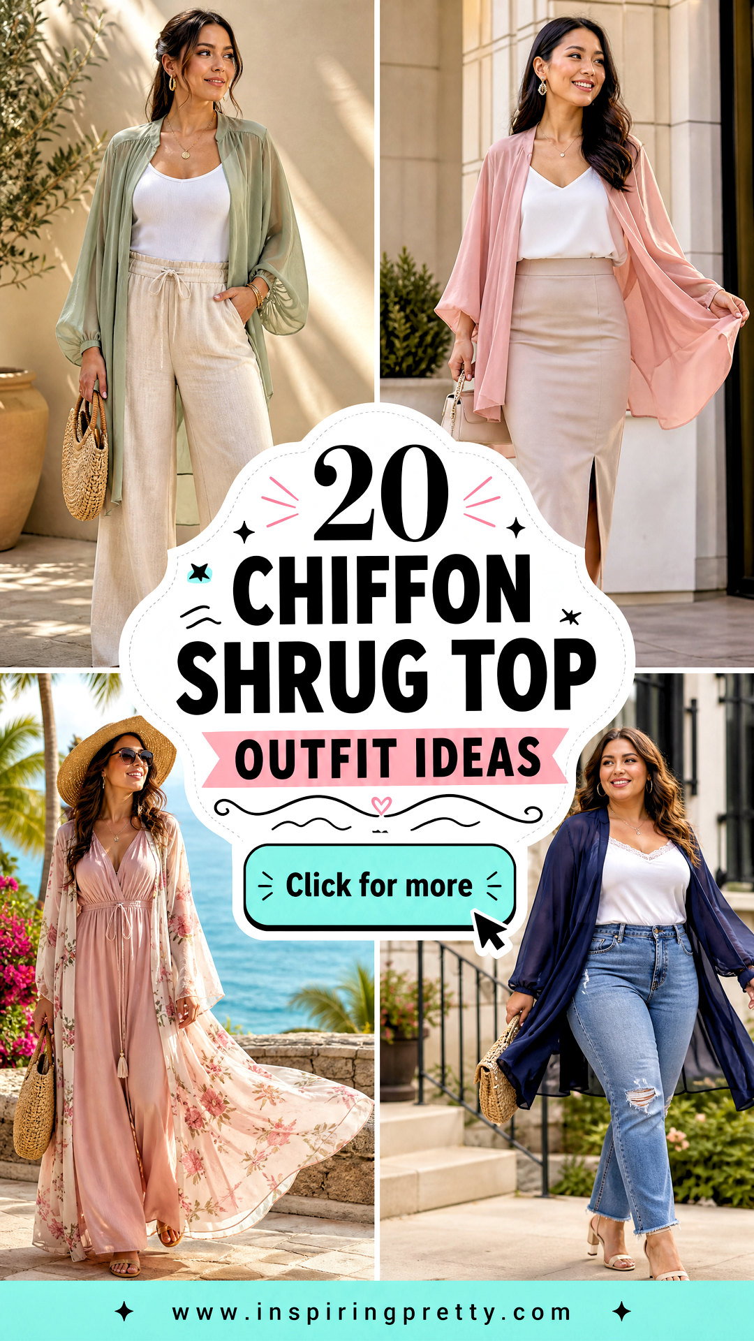 20 Chiffon Shrug Top Outfit Ideas for Breezy Layered Looks - 20 Chiffon Shrug Top Outfit Ideas for Breezy Layered Looks