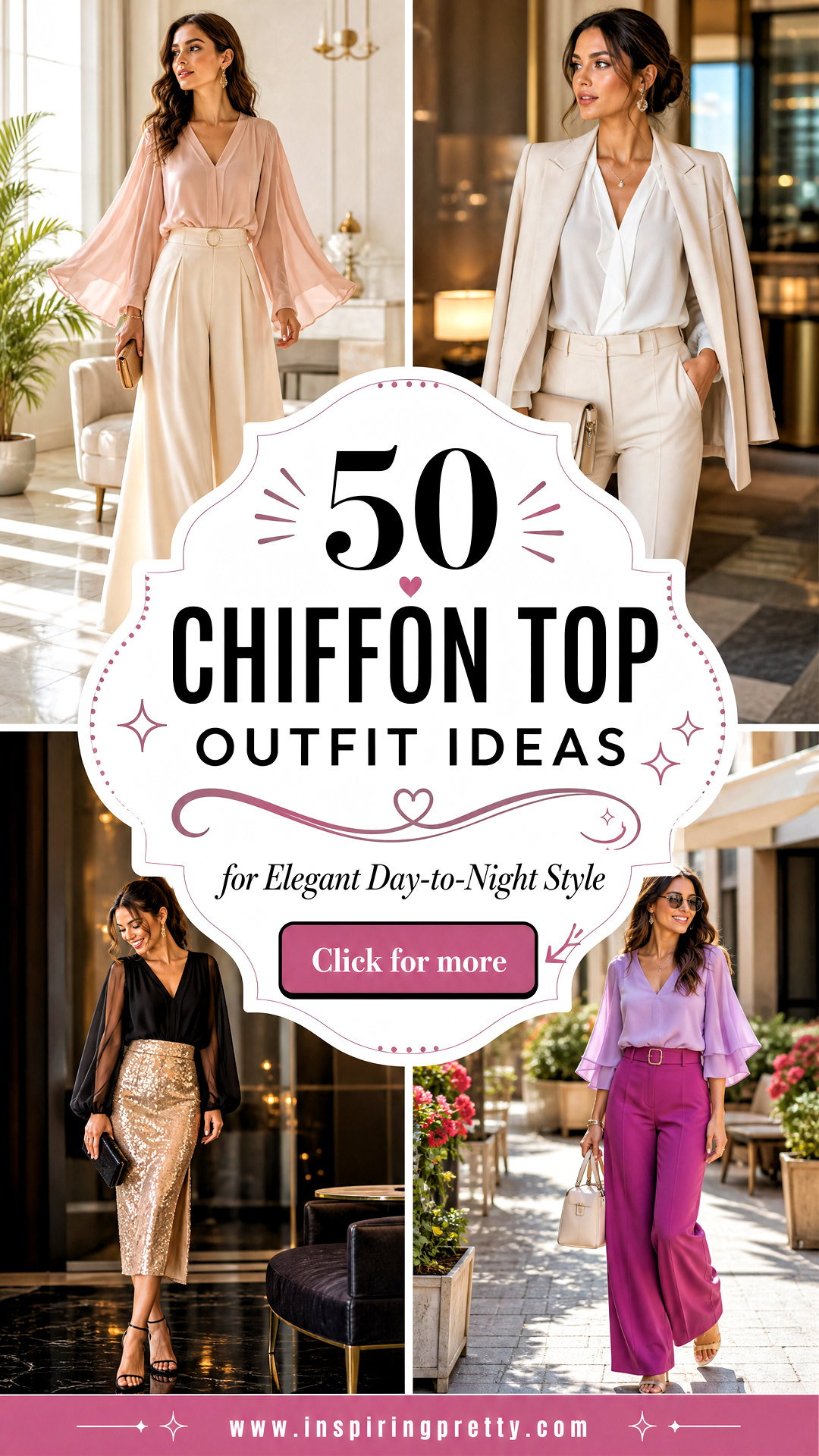 50 Chiffon Top Outfit Ideas for Elegant Day-to-Night Style - 50 Chiffon Top Outfit Ideas for Elegant Day-to-Night Style