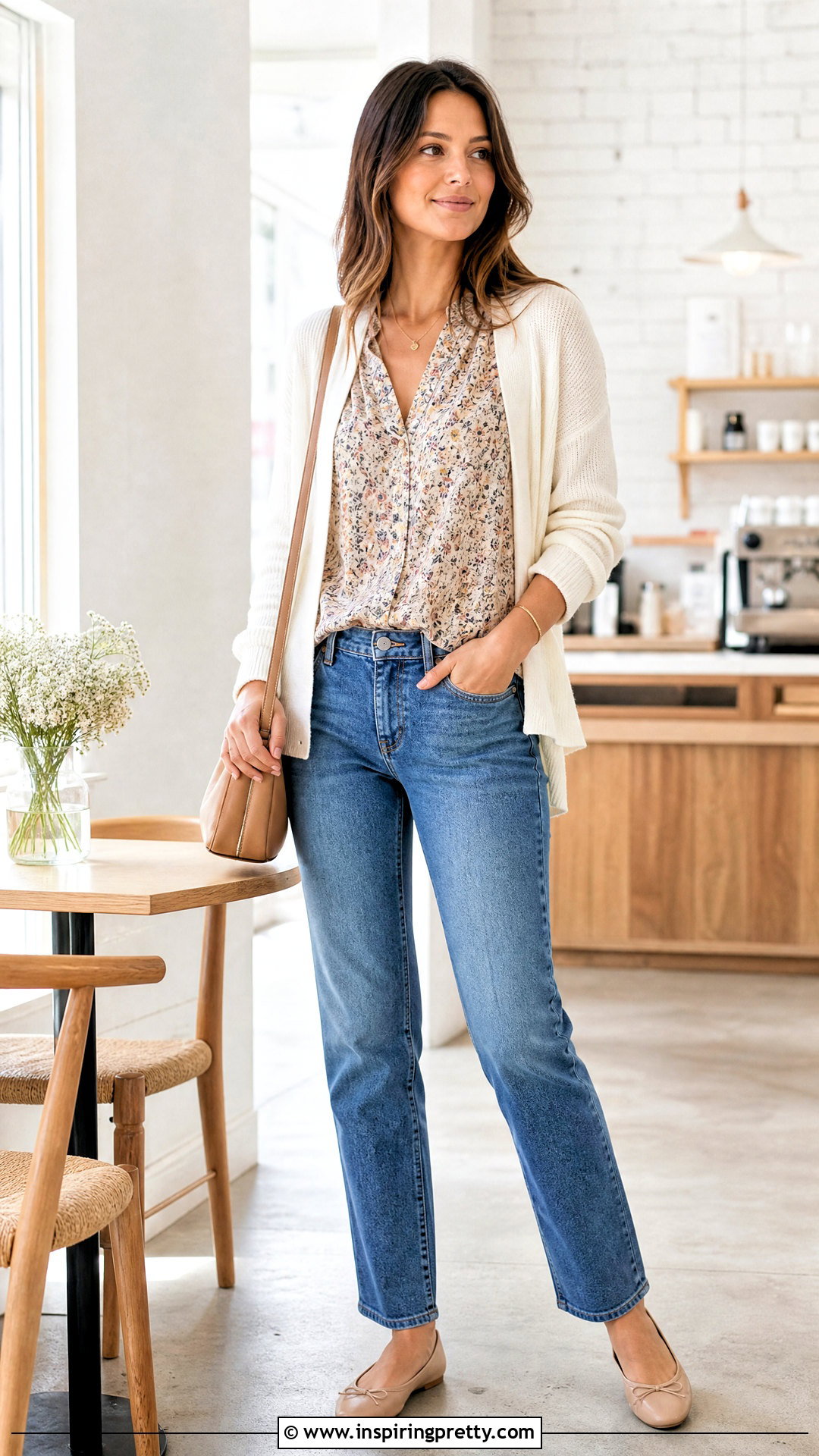 Chiffon Top With Cardigan And Jeans - 50 chiffon top styles