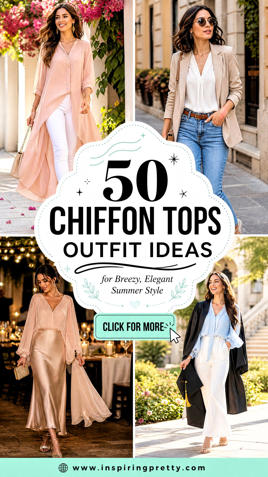 50 Chiffon Tops Outfit Ideas for Breezy Elegant Summer Style - 50 Chiffon Tops Outfit Ideas for Breezy, Elegant Summer Style