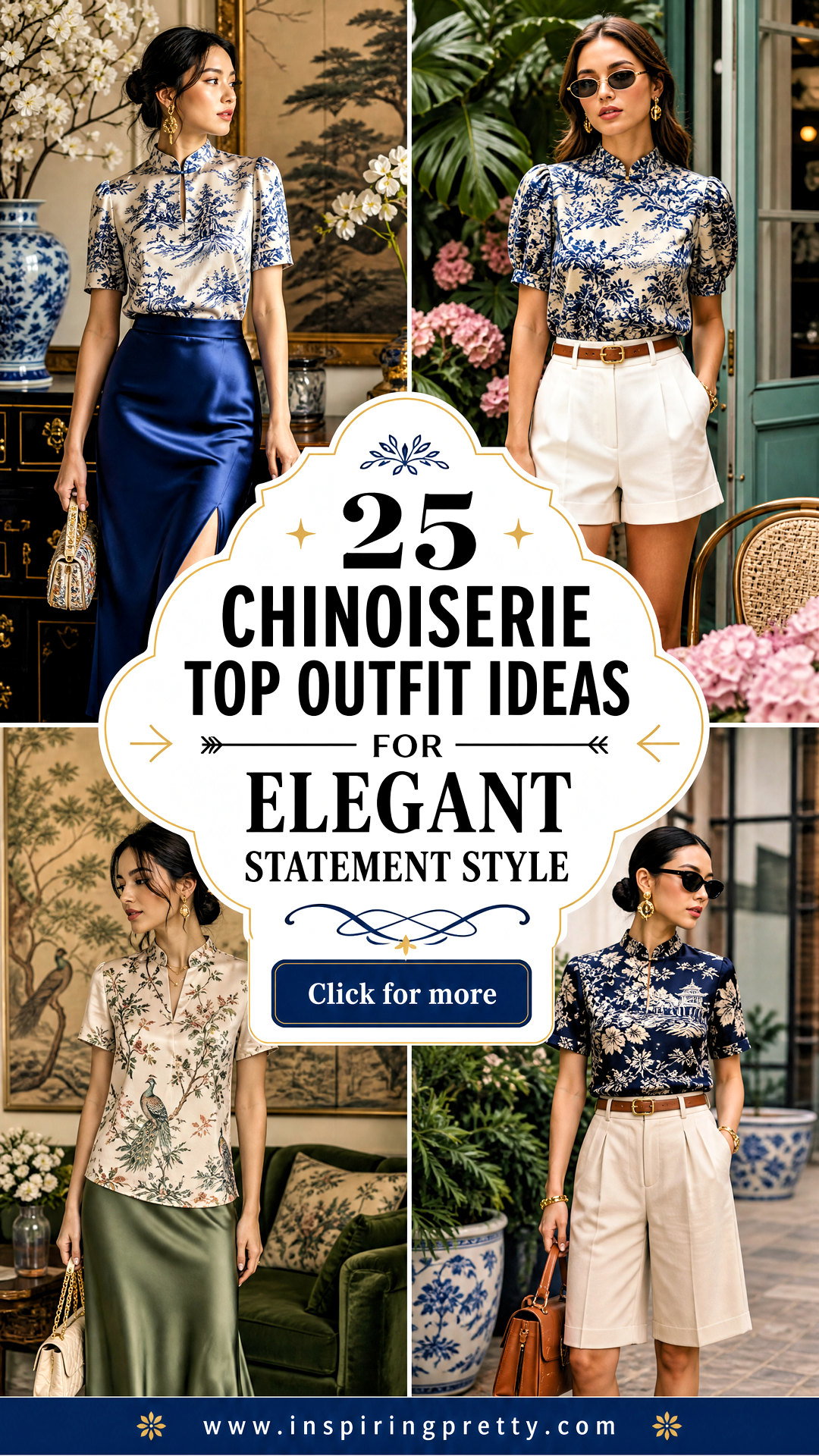 25 Chinoiserie Top Outfit Ideas for Elegant Statement Style - 25 Chinoiserie Top Outfit Ideas for Elegant Statement Style