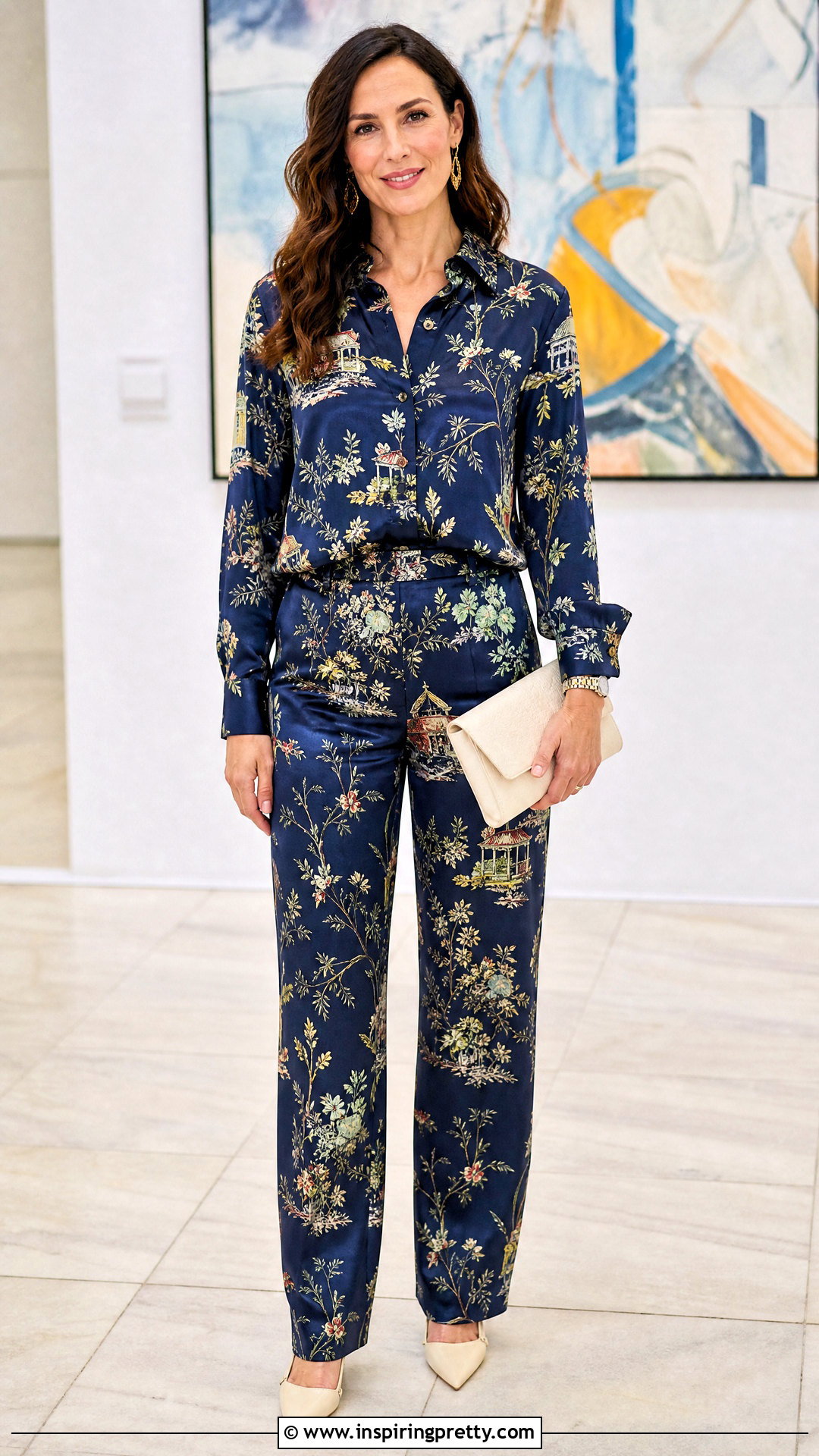 Chinoiserie Top With Matching Pants - 25 chinoiserie top outfit ideas