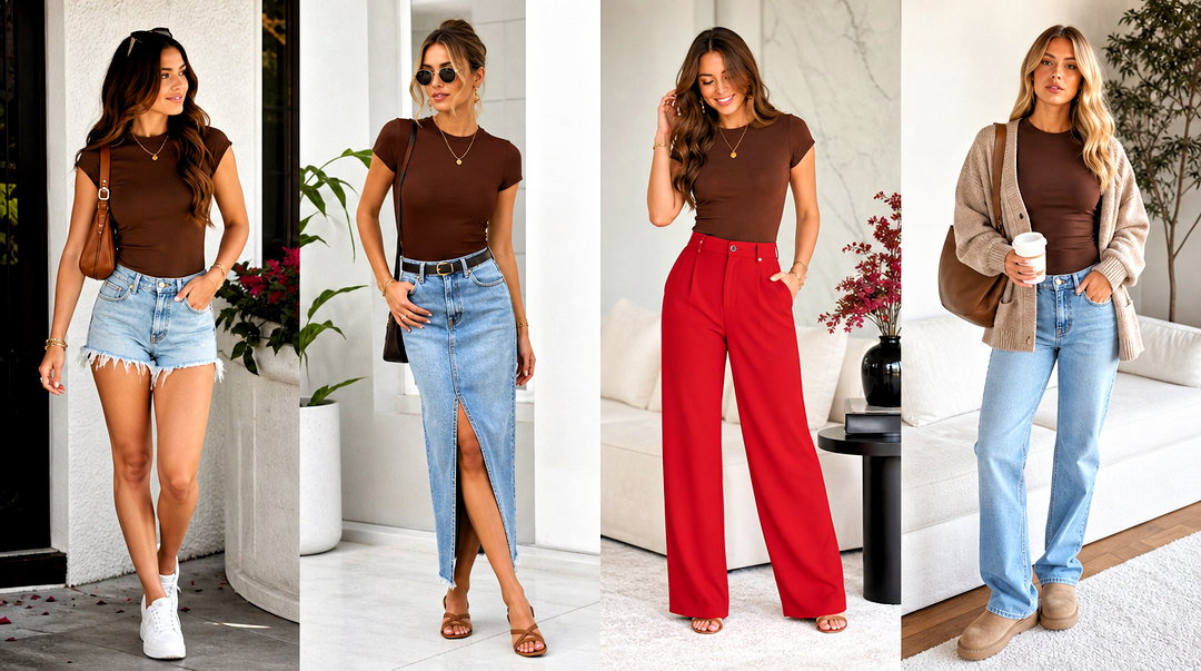 50 Chocolate Brown Top Outfit Ideas for Effortless Chic