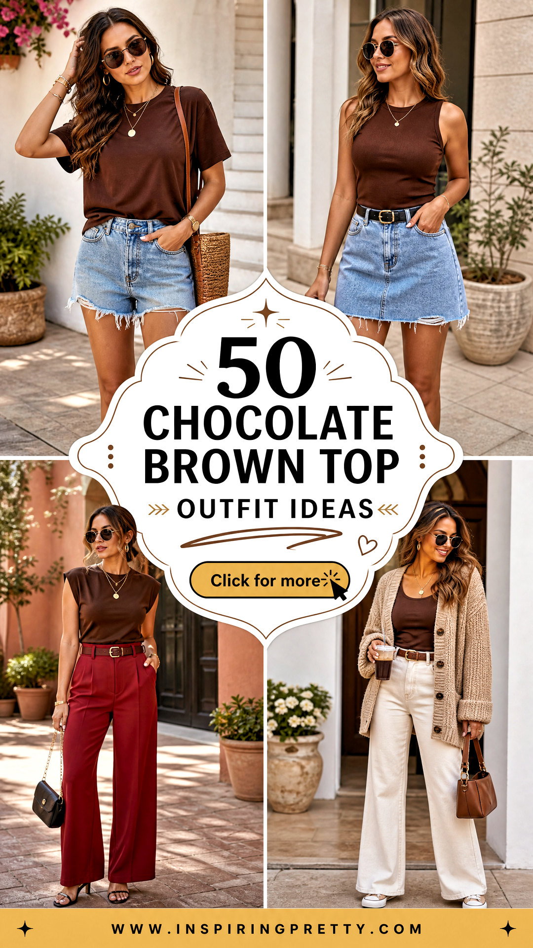 50 Chocolate Brown Top Outfit Ideas for Effortless Chic - 50 Chocolate Brown Top Outfit Ideas for Effortless Chic