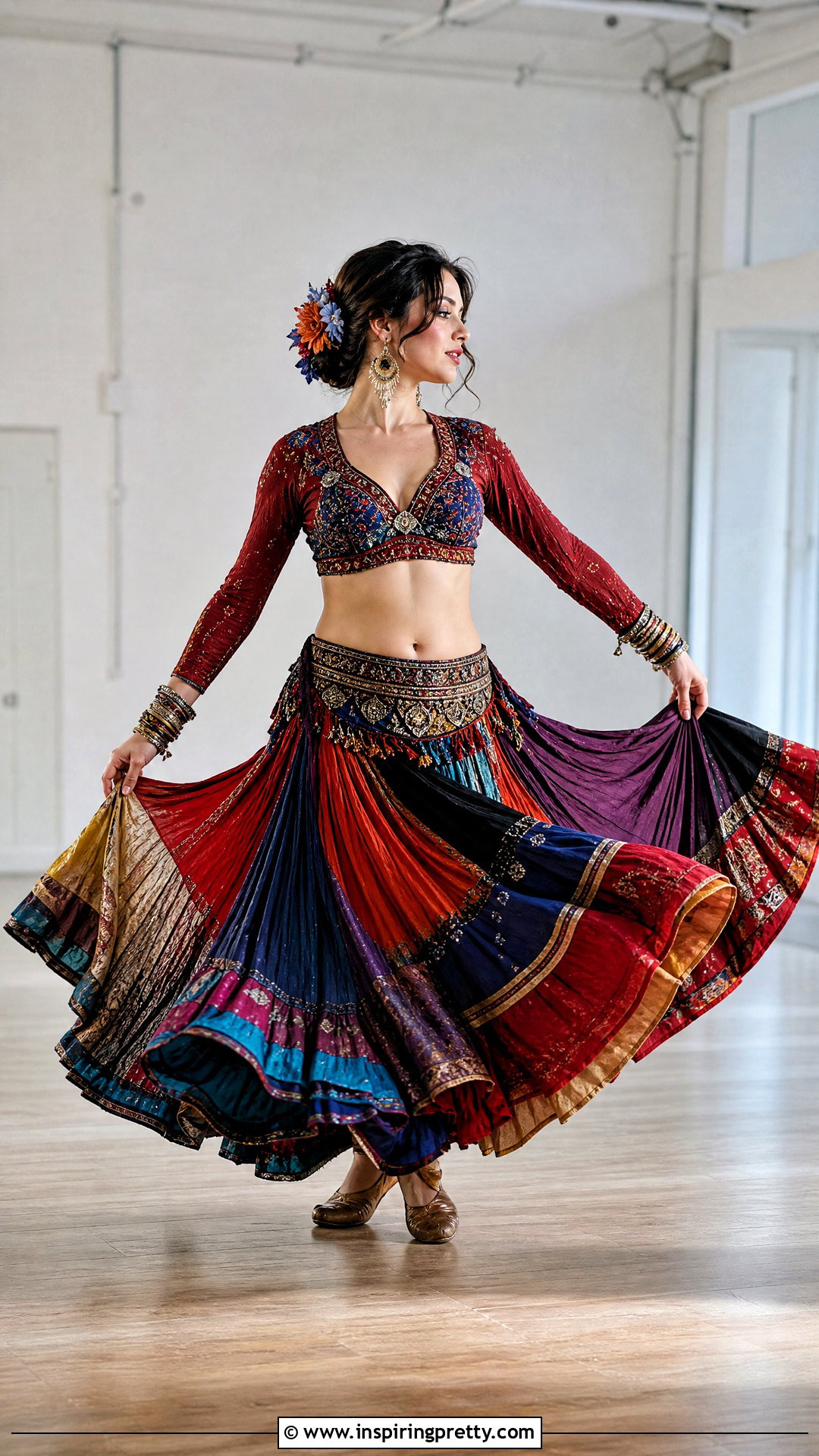 Choli Belly Dancing Top With Yard Skirt - 25 belly dancing tops outfit ideas