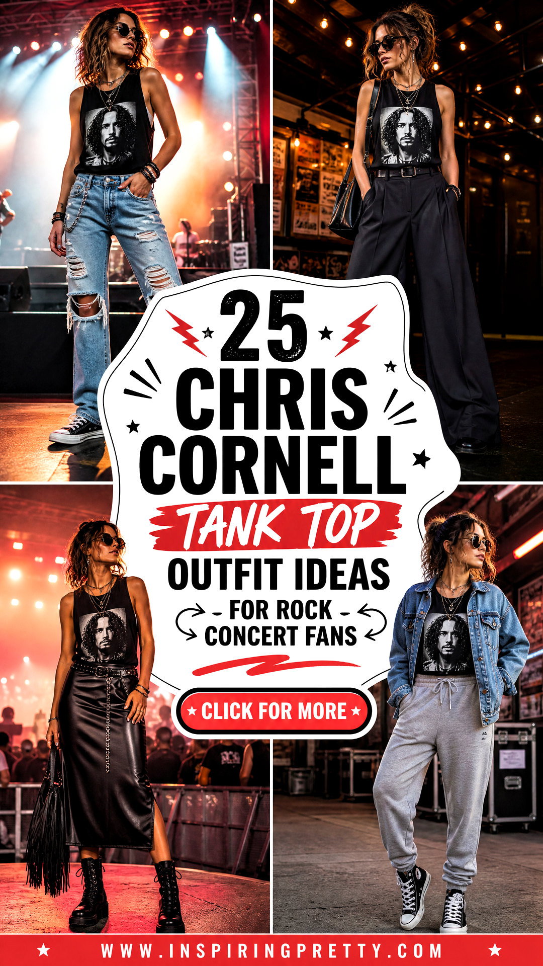 25 Chris Cornell Tank Top Outfit Ideas for Rock Concert Fans - 25 Chris Cornell Tank Top Outfit Ideas for Rock Concert Fans