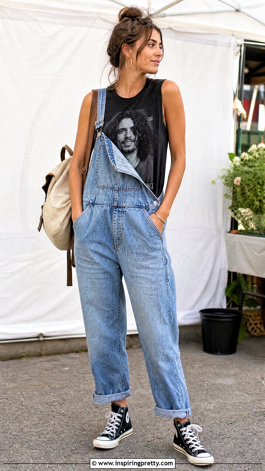 Chris Cornell Tank Top With Denim Overalls - 25 Chris Cornell Tank Top outfit ideas