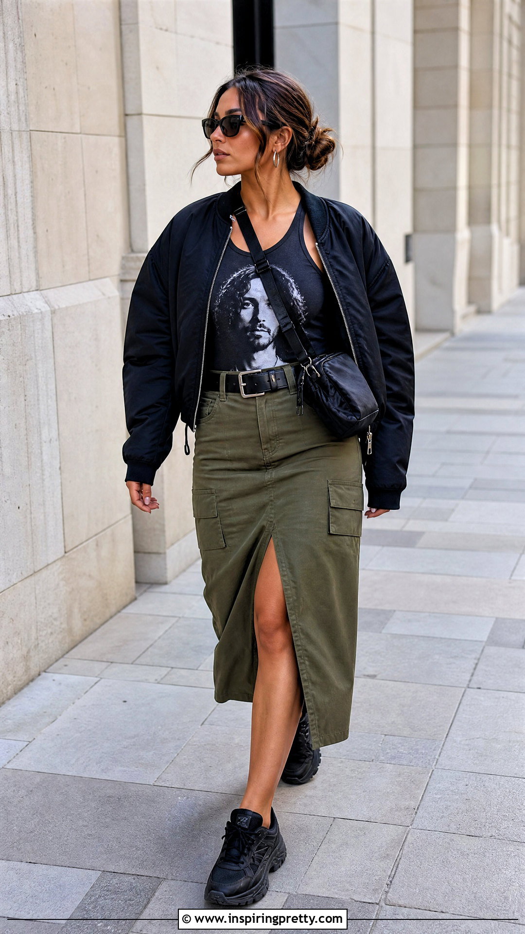 Chris Cornell Tank Top With Utility Midi Skirt - 25 Chris Cornell Tank Top outfit ideas