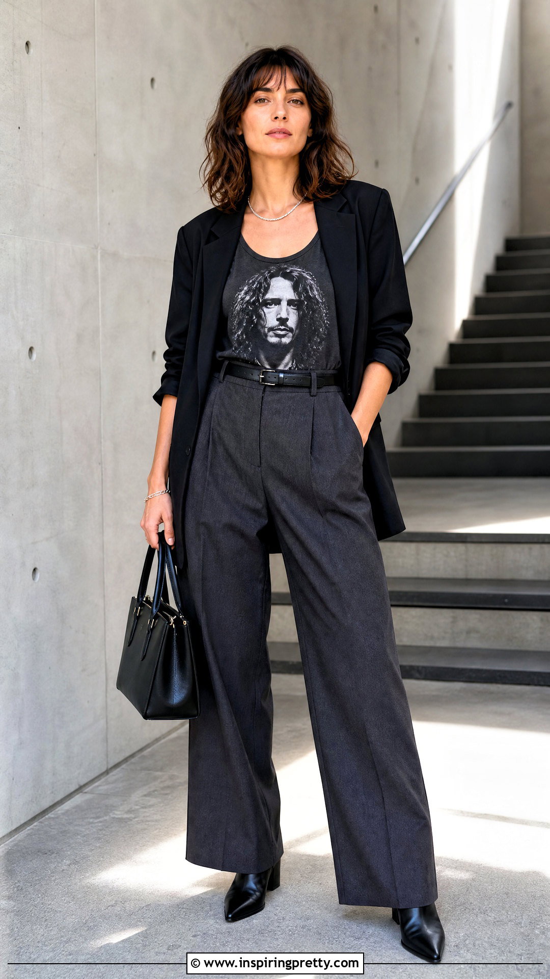 Chris Cornell Tank Top With Wide Leg Trousers - 25 Chris Cornell Tank Top outfit ideas