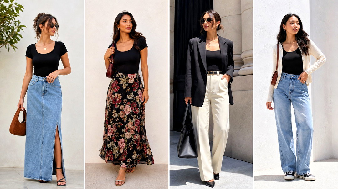 25 Cider Black Top Outfit Ideas for Sleek Night-Out Style