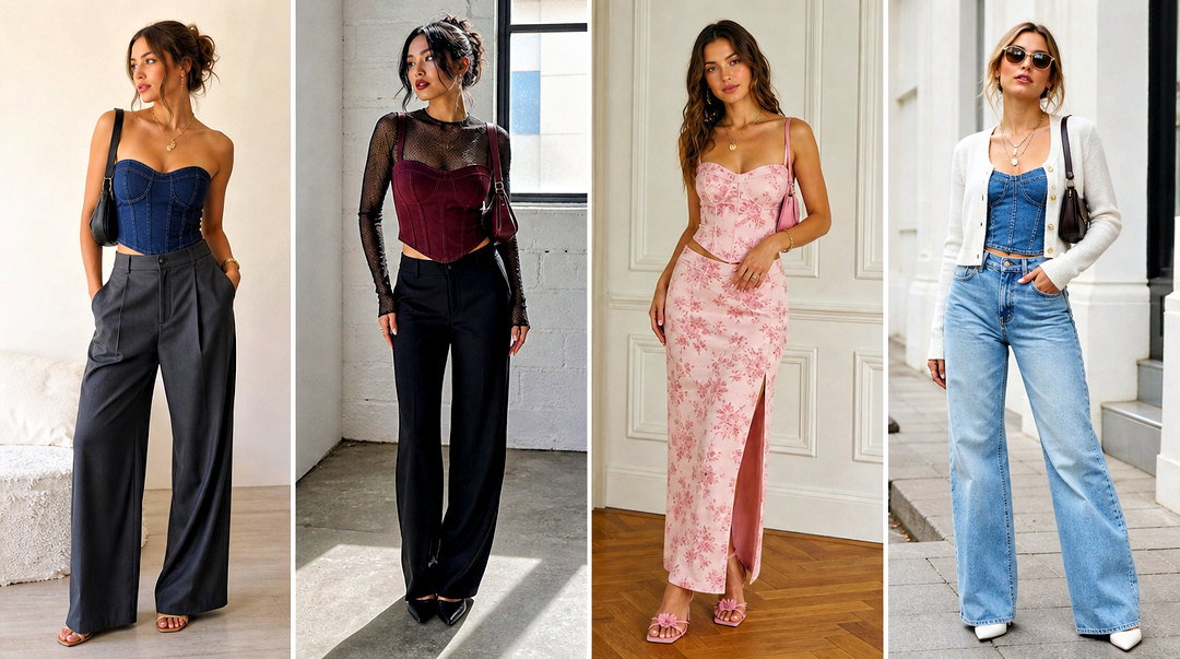 25 Cider Corset Top Outfit Ideas for Trendy Date Nights