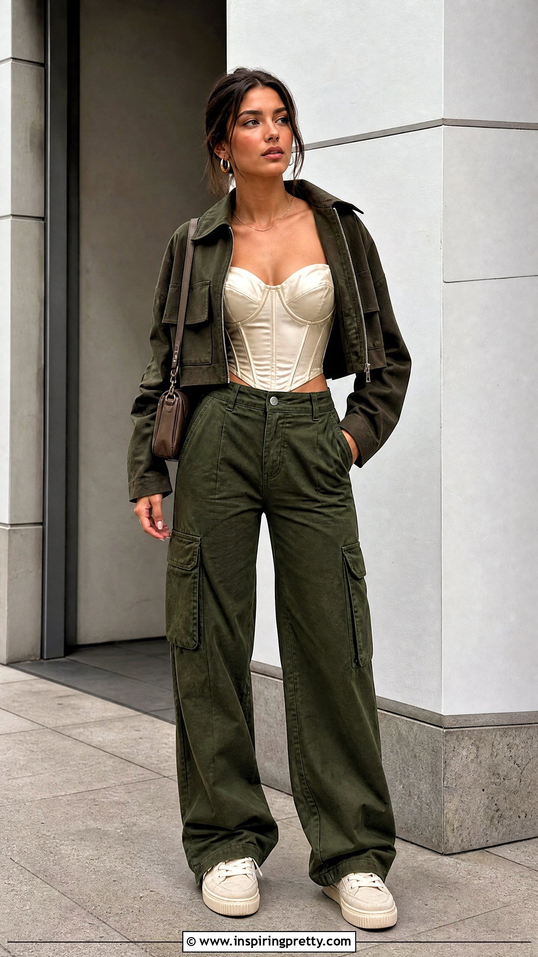 Cider Corset Top With Cargo Pants - 25 Cider Corset Top outfit ideas