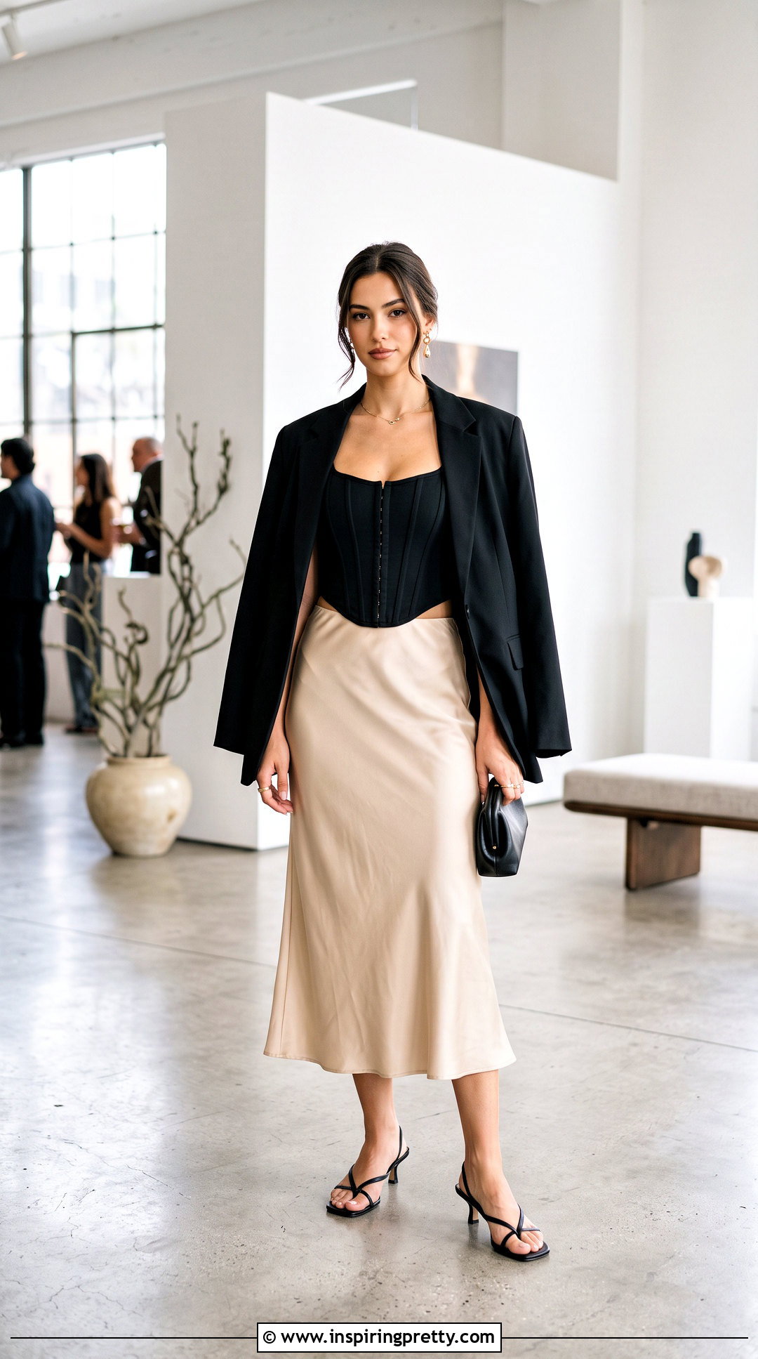 Cider Corset Top With Satin Midi Skirt - 25 Cider Corset Top outfit ideas