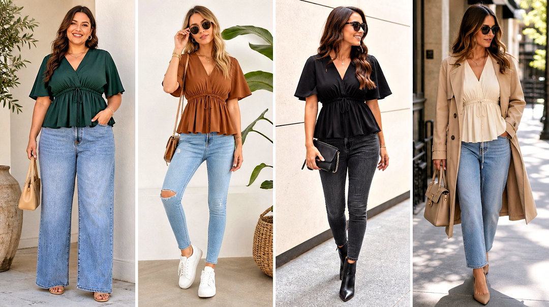 50 Cinched Waist Top Outfit Ideas for a Flattering Look