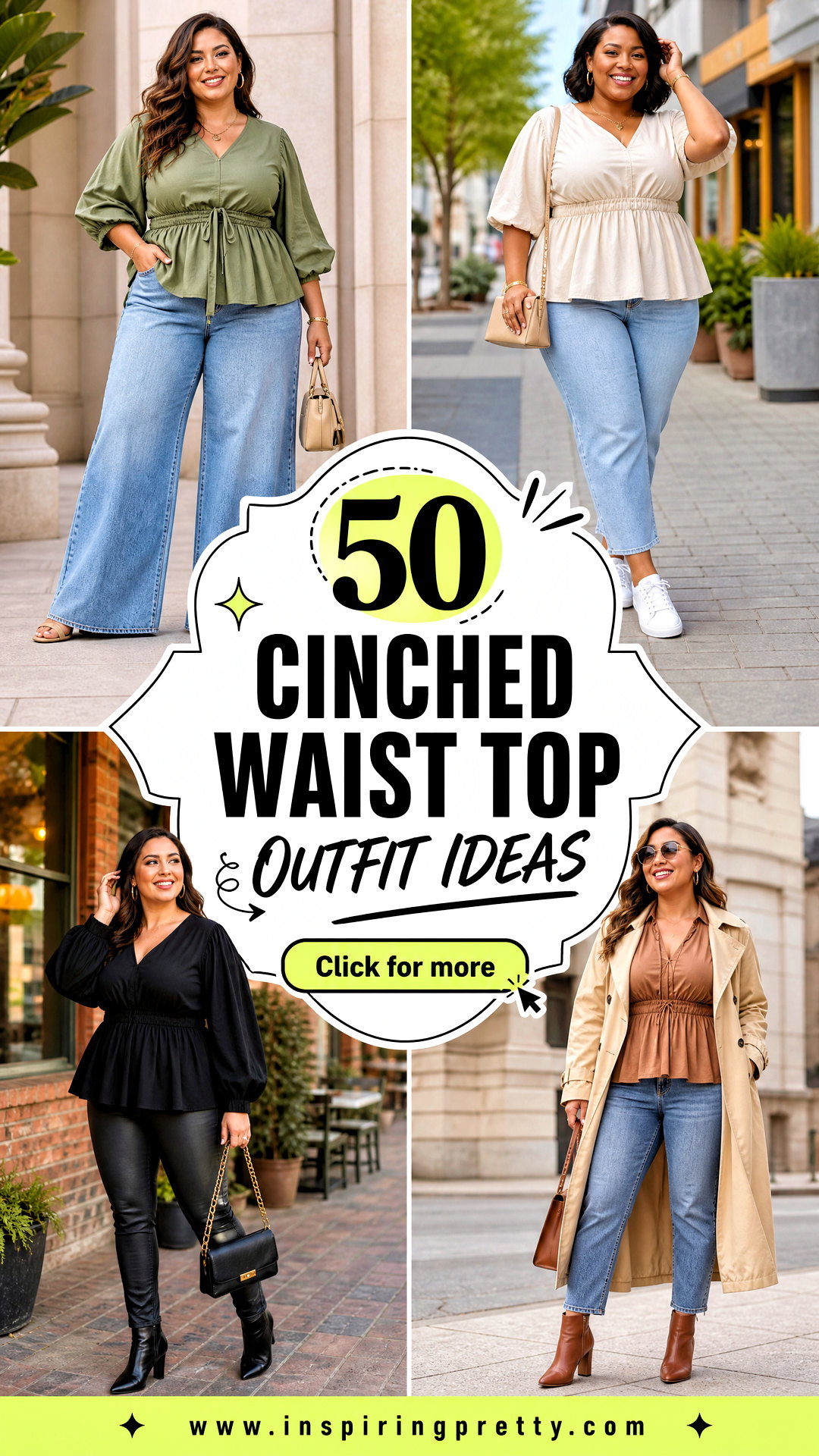 50 Cinched Waist Top Outfit Ideas for a Flattering Look - 50 Cinched Waist Top Outfit Ideas for a Flattering Look