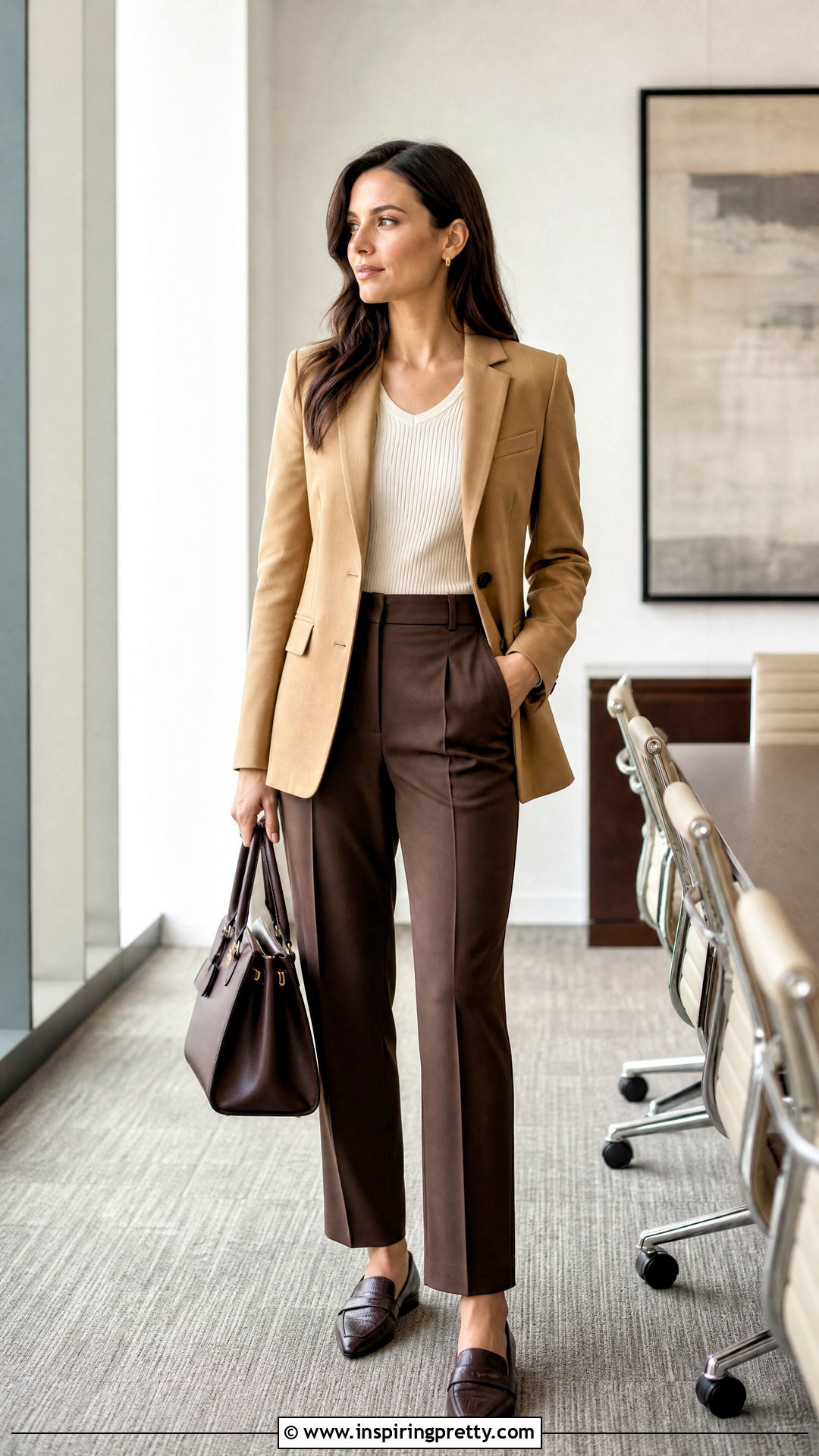 Classy Knit Shell And Blazer Outfit - 50 classy tops for women chic ideas
