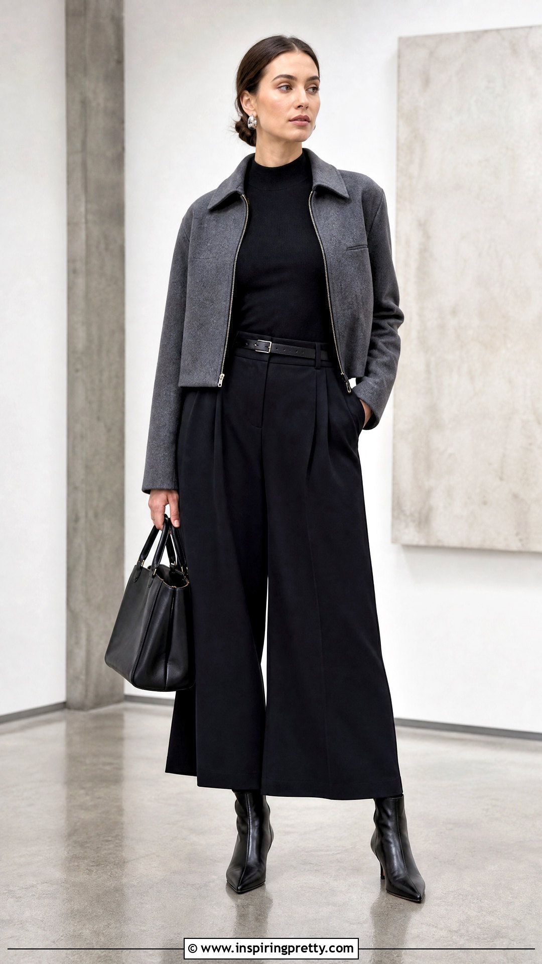 Club Monaco Mock Neck Top With Culottes - 20 club monaco tops outfit ideas