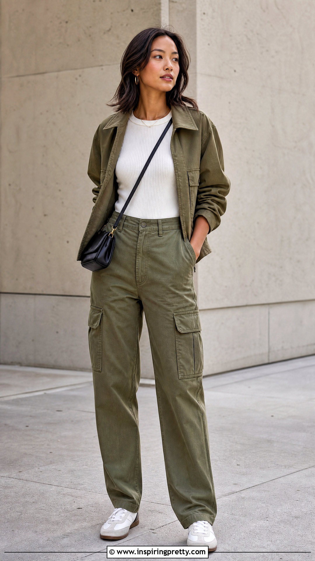 Club Monaco Ribbed Top With Cargo Pants - 20 club monaco tops outfit ideas