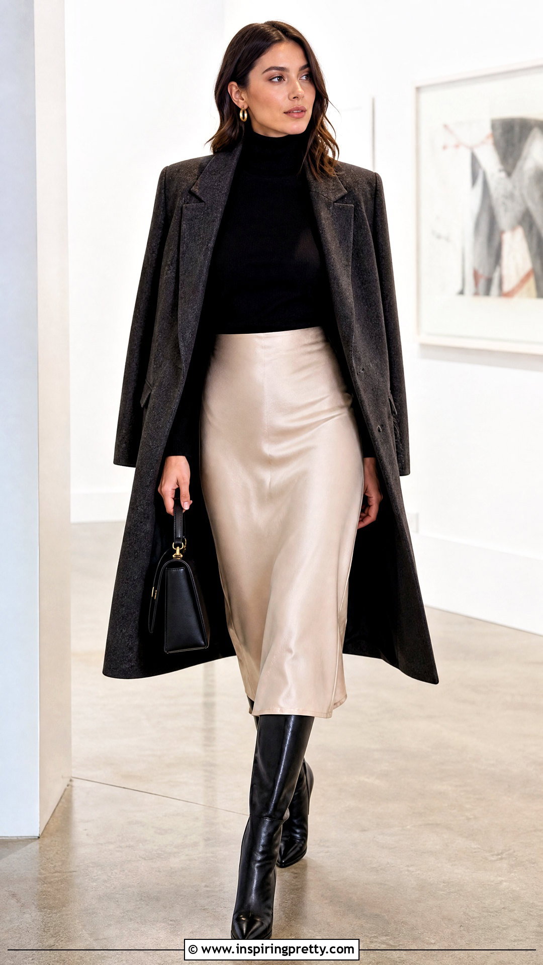 Club Monaco Turtleneck Top With Midi Skirt - 20 club monaco tops outfit ideas
