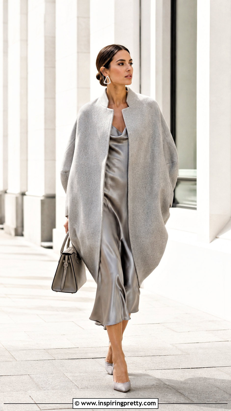 Cocoon Coat And Slip Dress Couture Outfit - 50 top couture ideas
