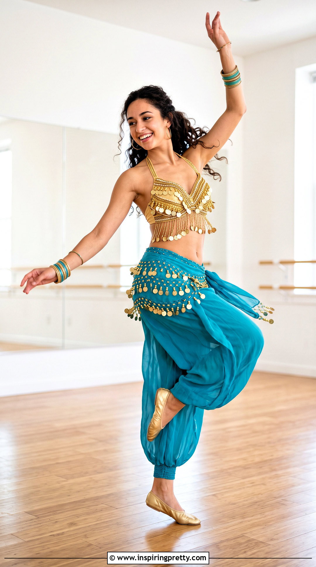 Coin Belly Dancing Top With Harem Pants - 25 belly dancing tops outfit ideas