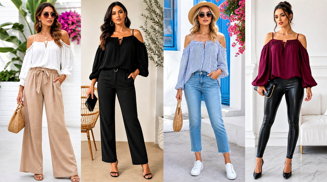 20 Cold Shoulder Peasant Top Outfit Ideas for Breezy Boho Style