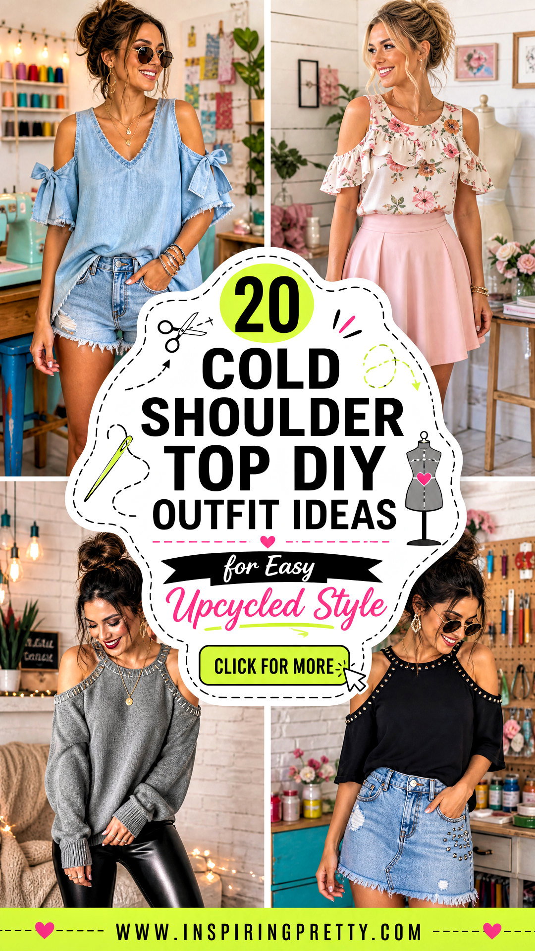 20 Cold Shoulder Top DIY Outfit Ideas for Easy Upcycled Style - 20 Cold Shoulder Top DIY Outfit Ideas for Easy Upcycled Style