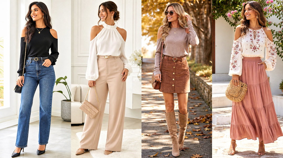 50 Cold Shoulder Top Outfit Ideas for Effortless Styles
