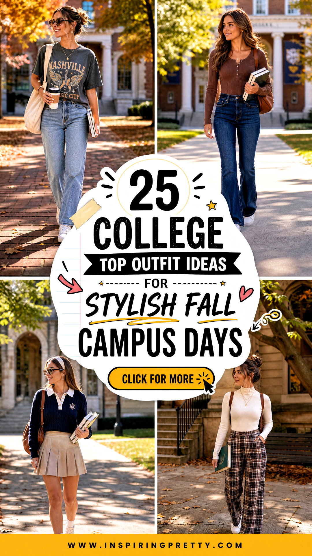 25 College Top Outfit Ideas for Stylish Fall Campus Days - 25 College Top Outfit Ideas for Stylish Fall Campus Days