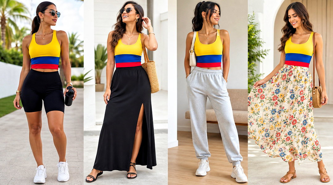 25 Colombia Tank Top Outfit Ideas for Proud, Bold Fan Style