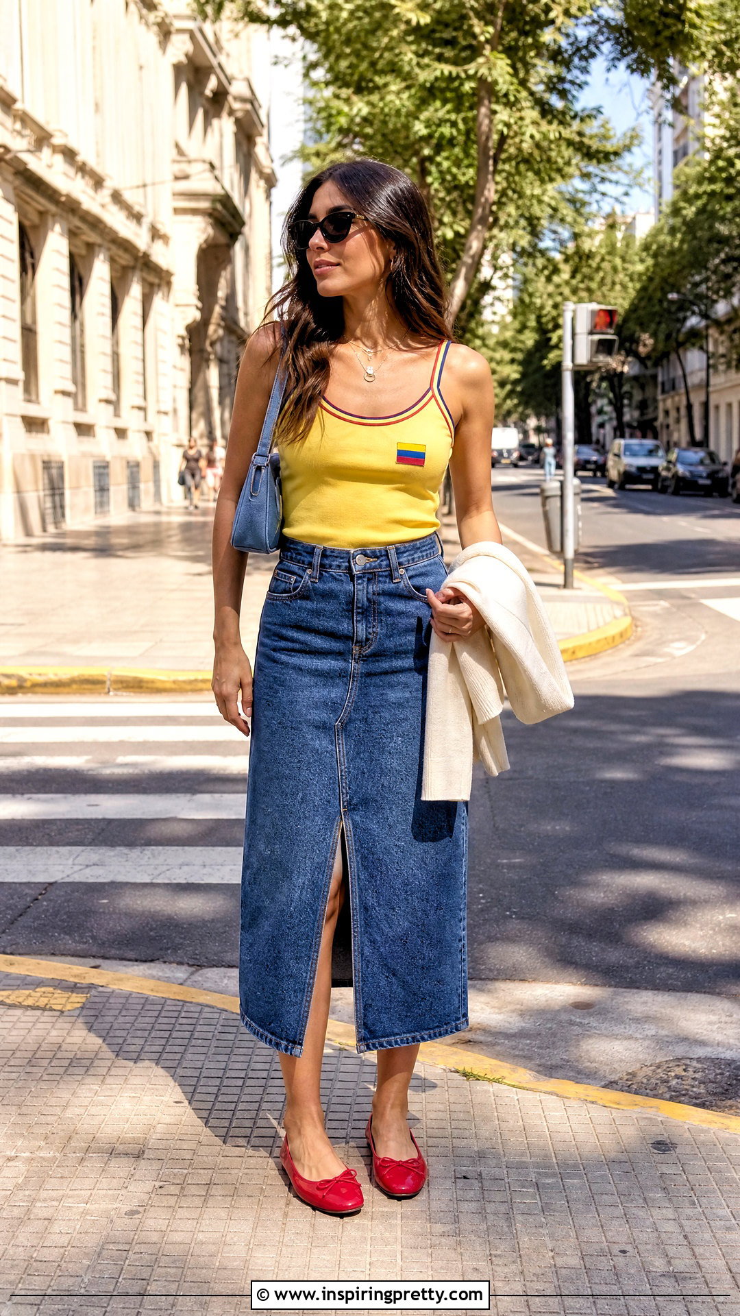 Colombia Tank Top With Denim Skirt - 25 colombia tank top outfit ideas