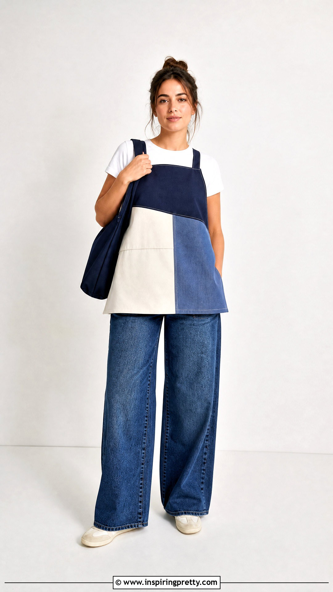 Color Block Apron Top - 20 apron top tutorials