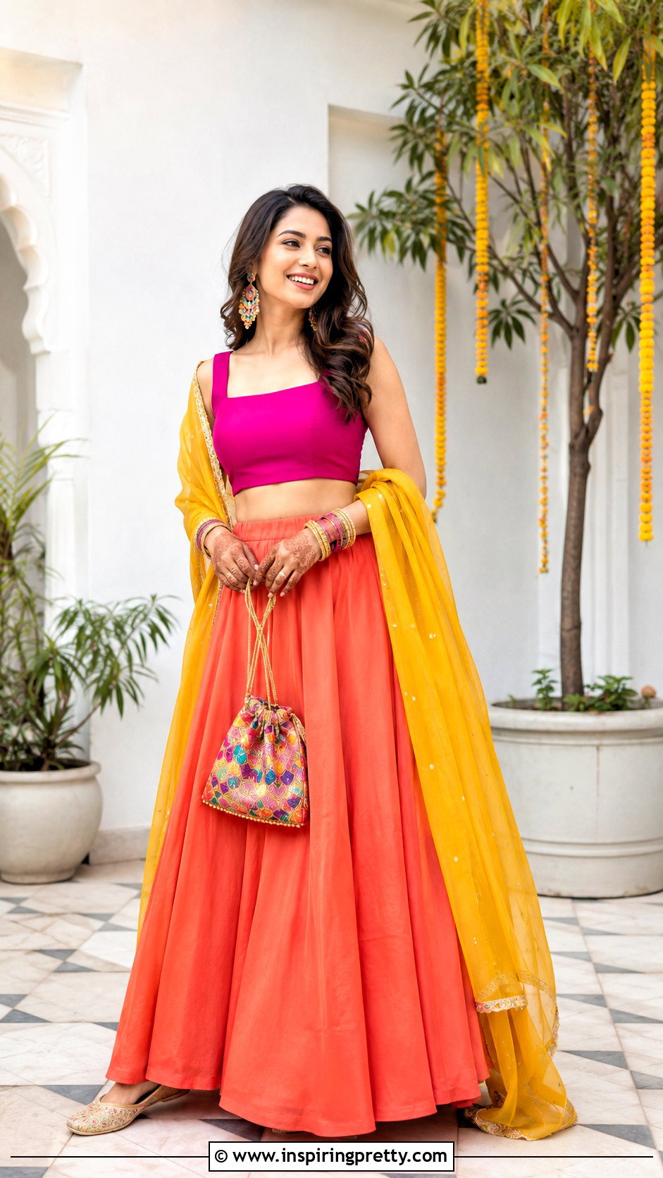 Color Block Crop Top Lehenga - 20 new design crop top lehenga ideas