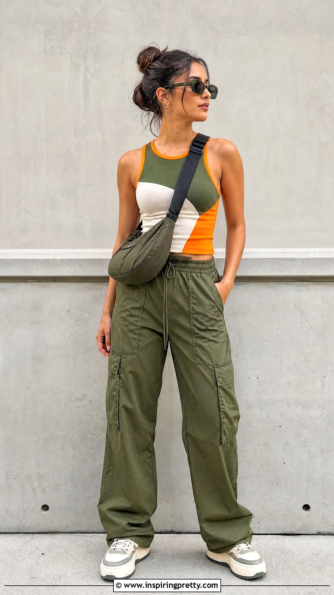 Color Block Tank Top With Cargo Pants - 20 Color Block Tank Top On Hanger outfit ideas