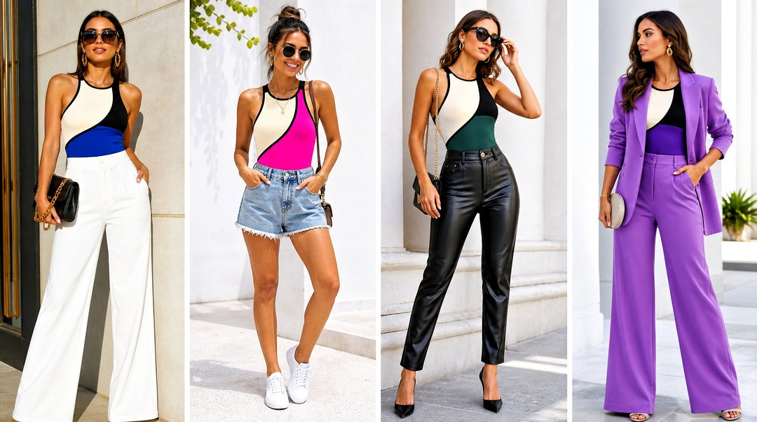 20 Color Block Tank Top on Hanger Outfit Ideas for Summer Style
