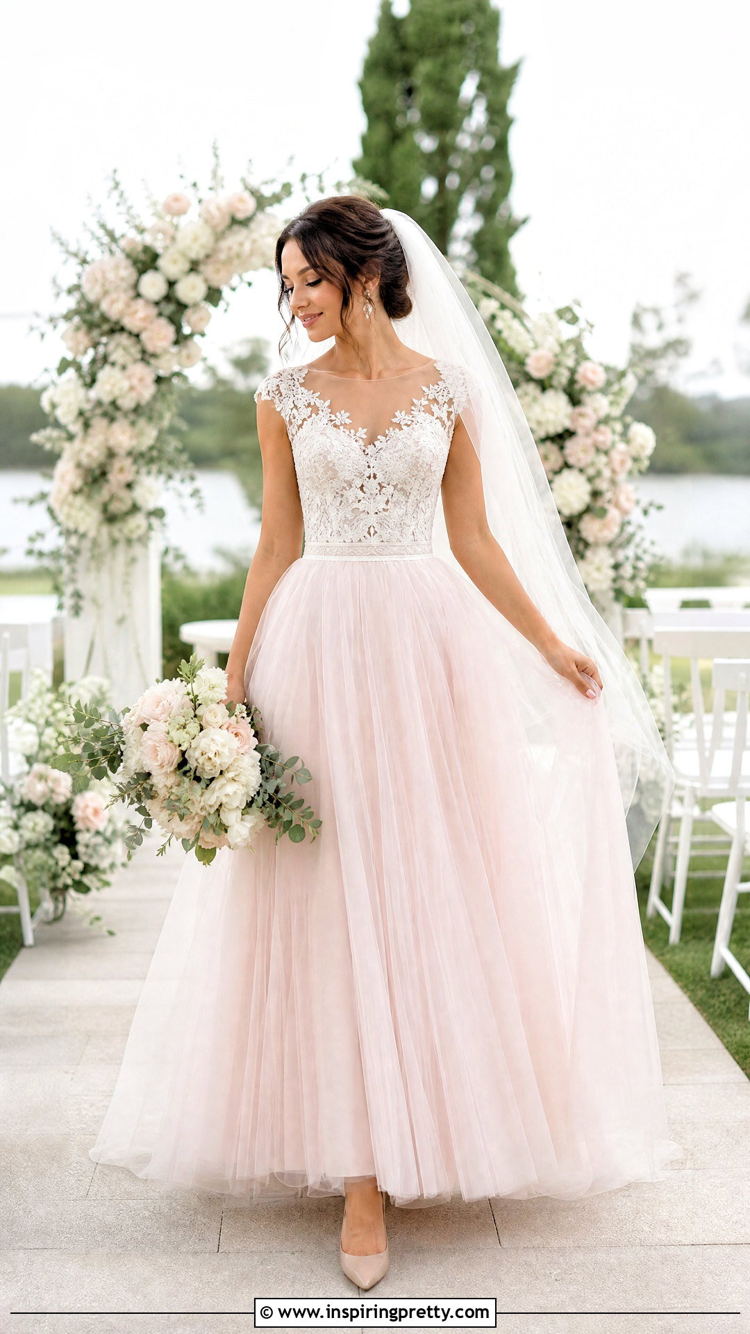 Color Wedding Skirt And Ivory Bridal Top - 20 Wedding Skirt And Top Two Pieces
