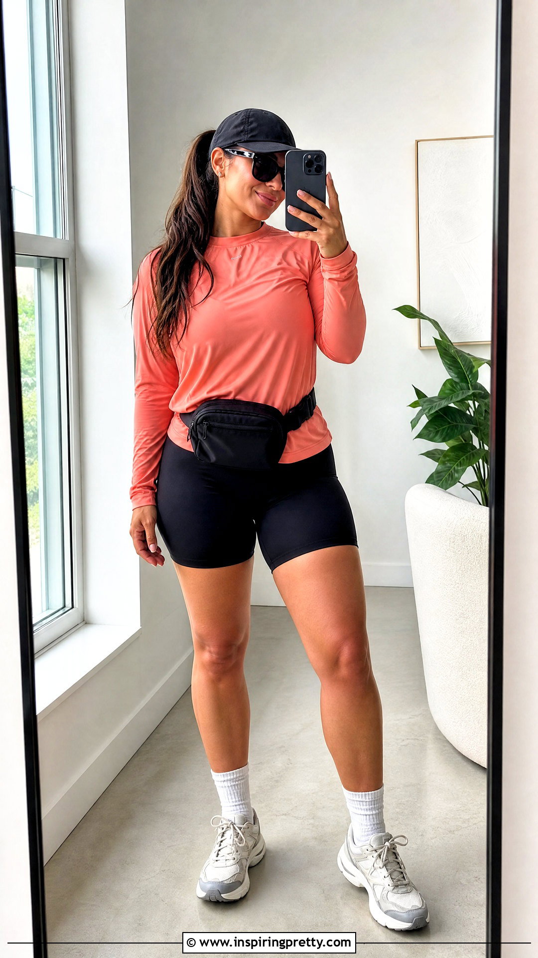 Columbia Long Sleeve Shirt With Bike Shorts - 20 columbia tops outfit ideas