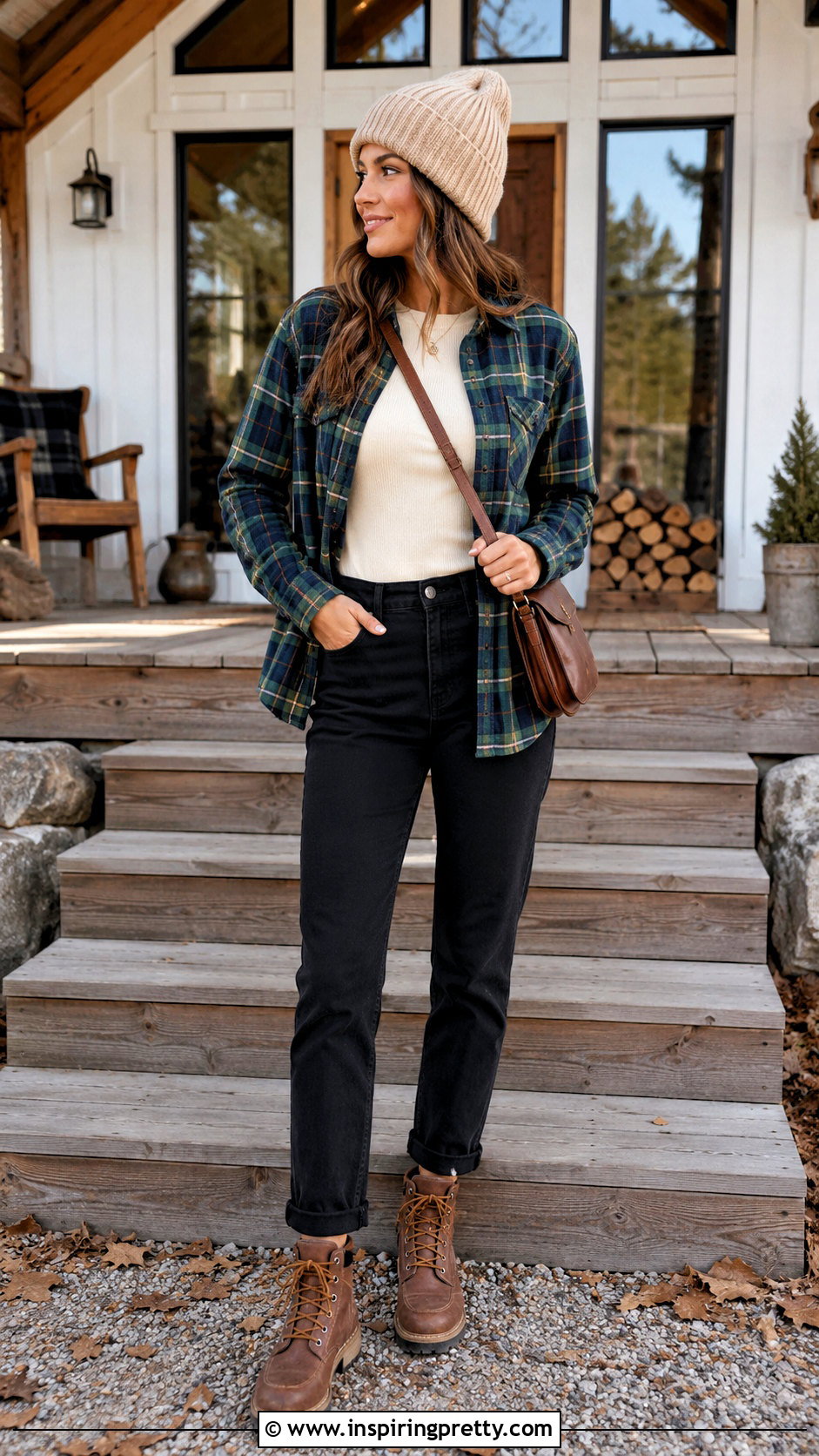 Columbia Plaid Shirt With Black Jeans - 20 columbia tops outfit ideas