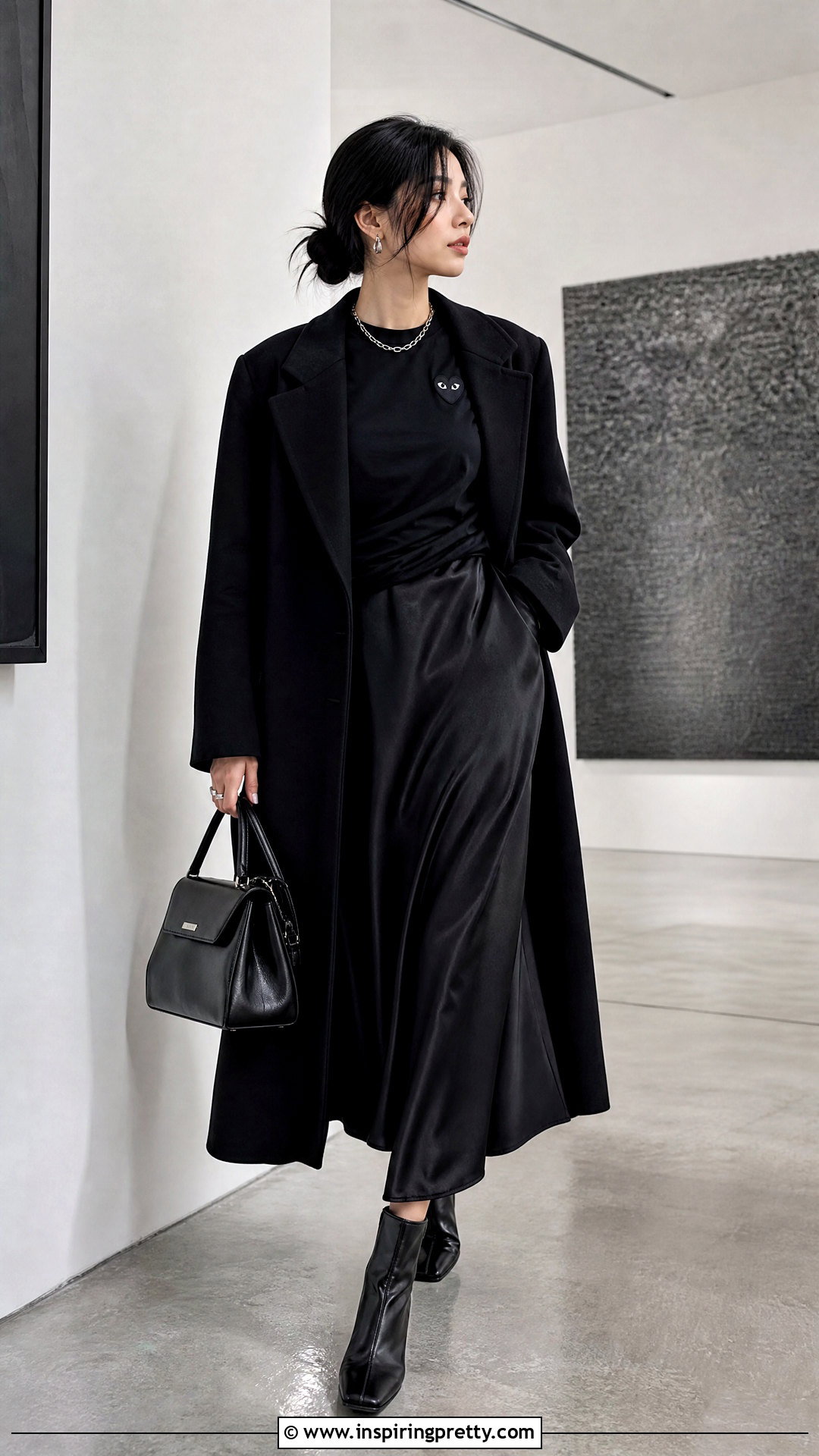 Comme Des Garons T Shirt With Monochrome Black Outfit - 25 comme des garcons tops outfit ideas