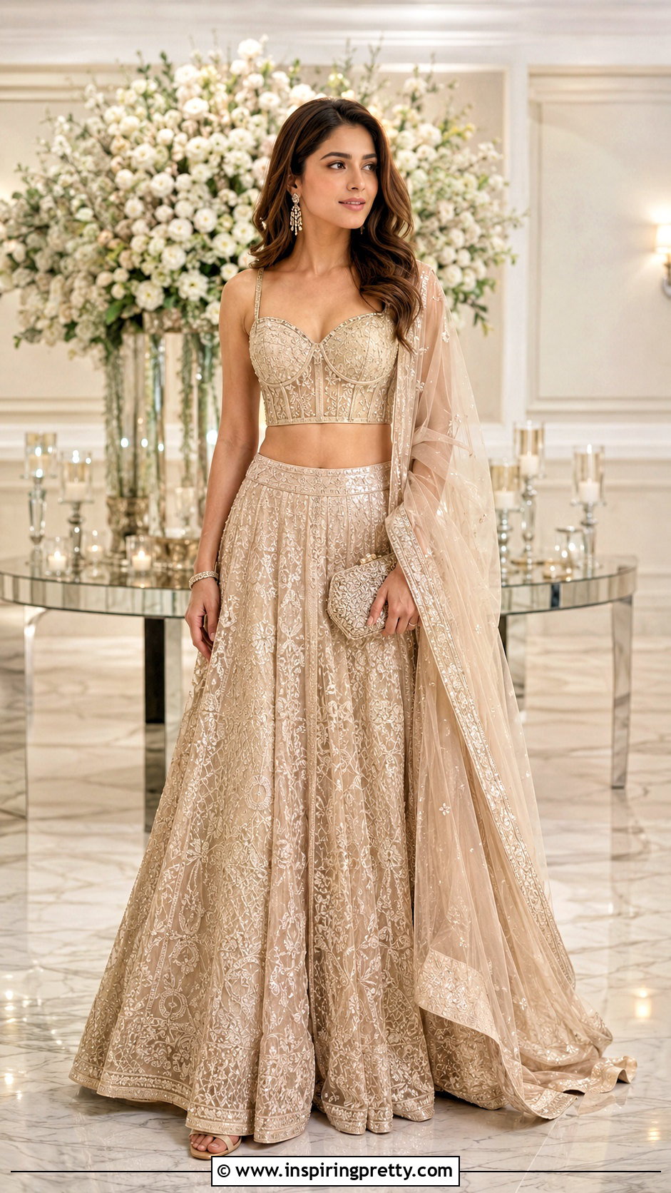 Corset Crop Top Lehenga - 50 Crop Top Designs For Lehenga Ideas