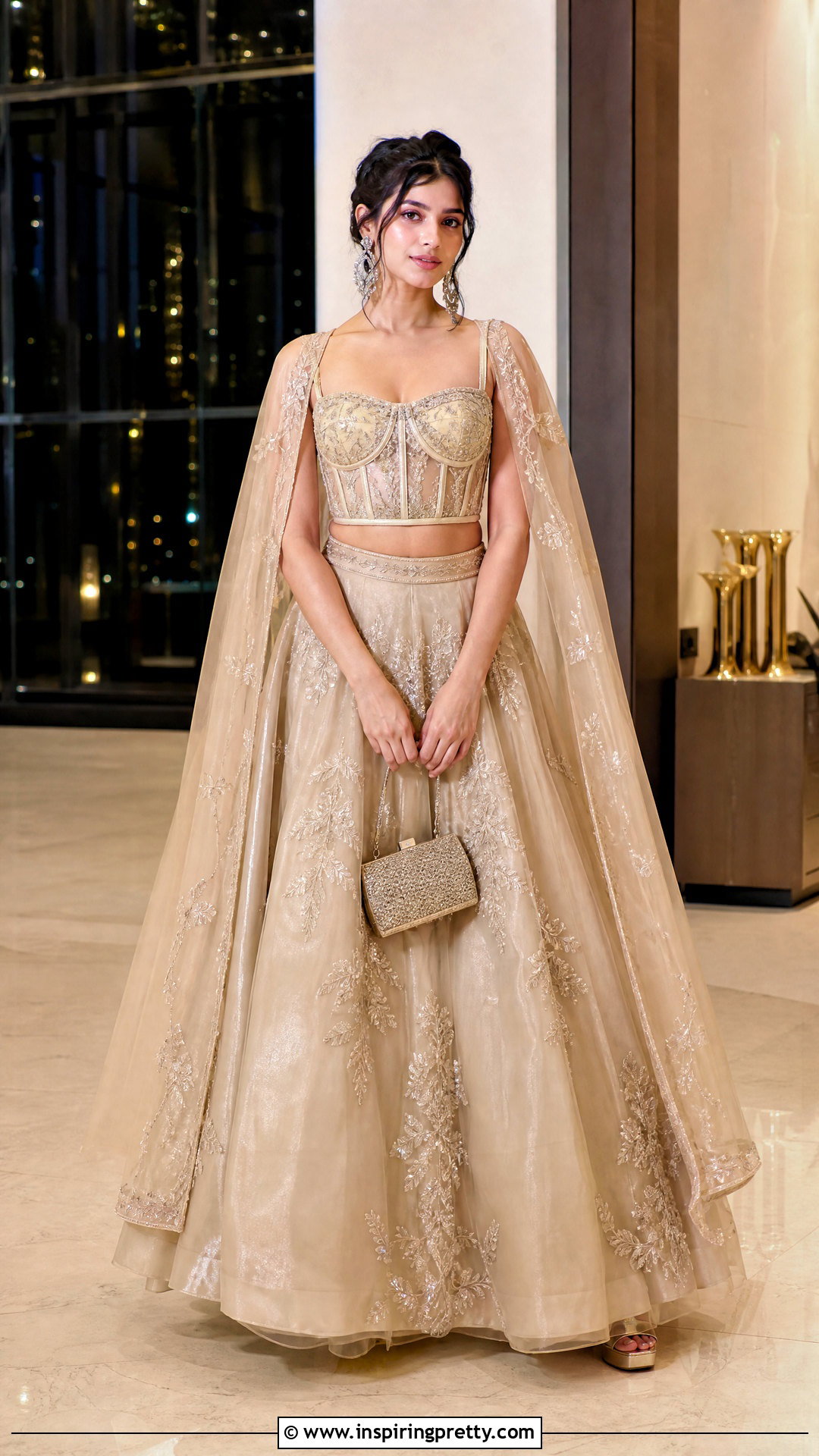 Corset Crop Top Lehenga Outfit - 25 lahnga crop top outfit ideas