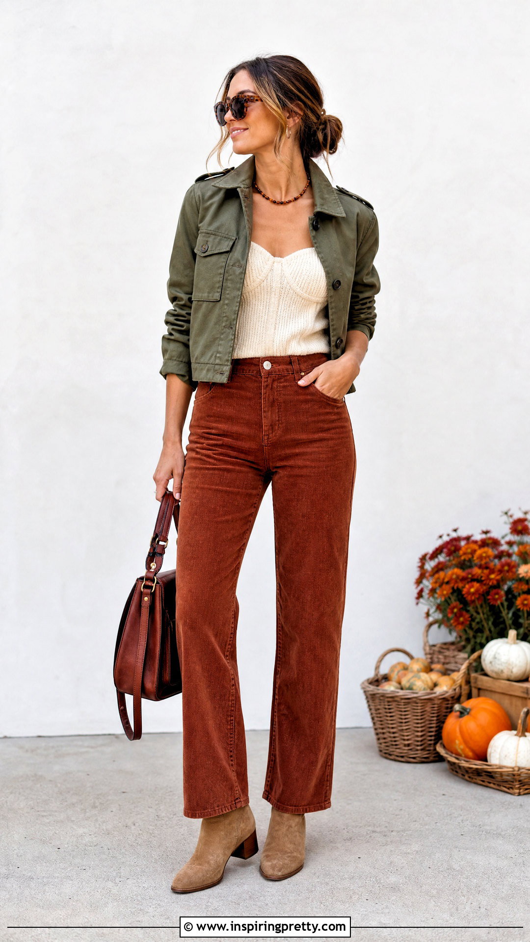 Corset Sweater Top With Corduroy Pants - 25 corset sweater top outfit ideas