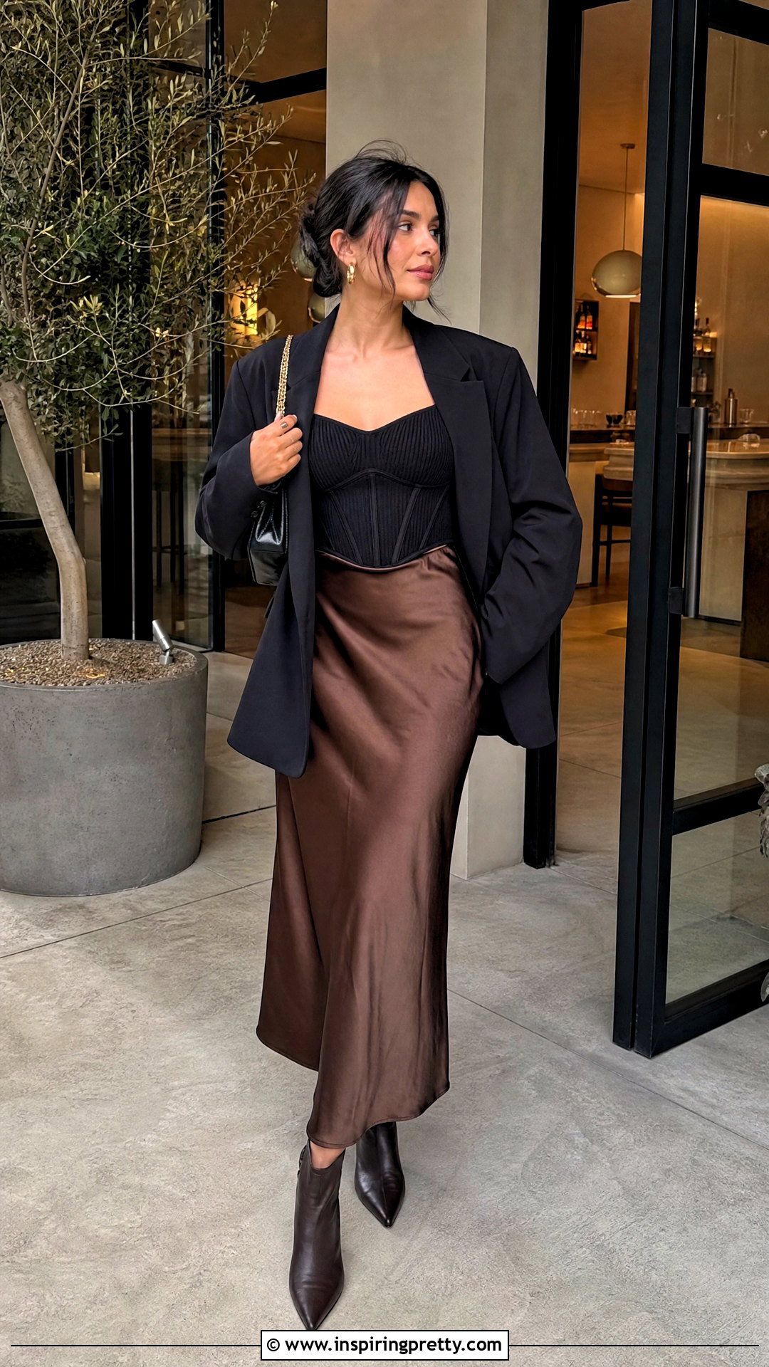 Corset Sweater Top With Slip Skirt - 25 corset sweater top outfit ideas
