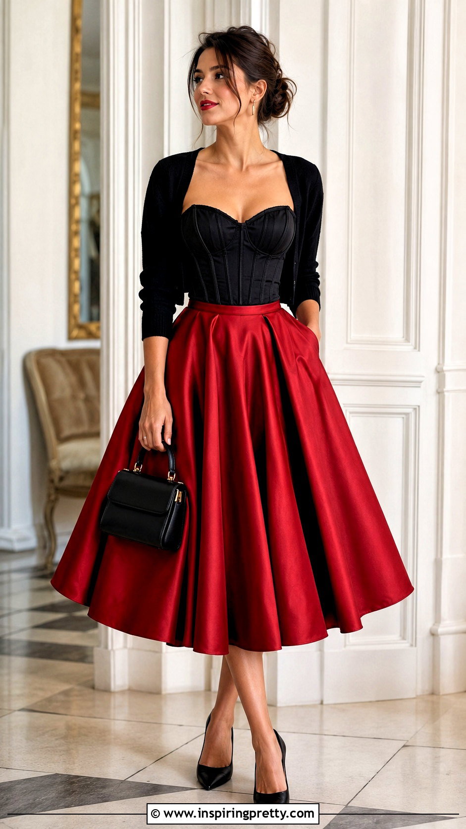 Corset Top And Full Circle Skirt - 50 corset top and skirt outfit ideas