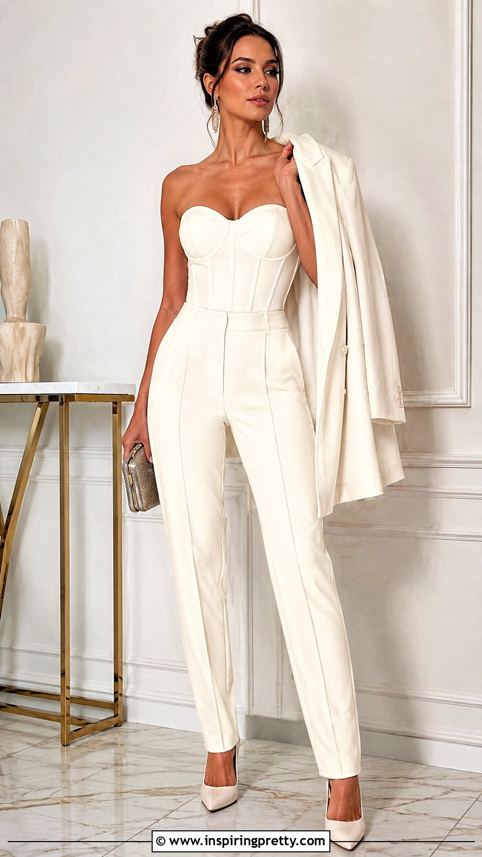 Corset Top And Tailored Pants Couture Outfit - 50 top couture ideas